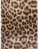 Nolah Γυναικείος Φάκελος χειρός Brennan Light Brown Leopard Γυναικείες Τσάντες