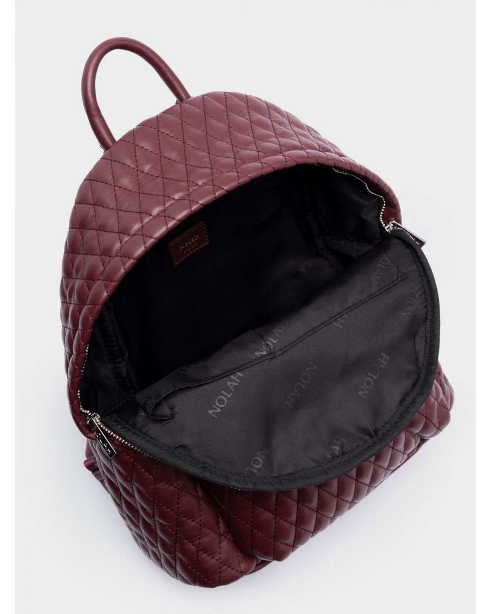 Nolah Γυναικεία Back Bag Kokoon Burgundy Silver Γυναικείες Τσάντες