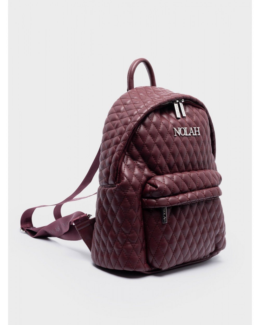 Nolah Γυναικεία Back Bag Kokoon Burgundy Silver Γυναικείες Τσάντες