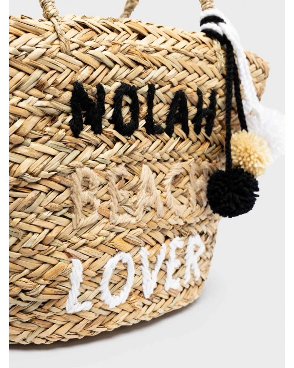 Nolah Beach Lover Ψάθινη Τσάντα Θαλάσσης Summer Items