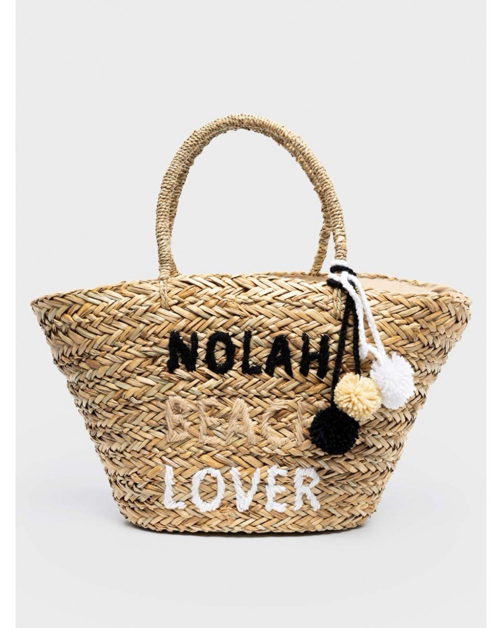 Nolah Beach Lover Ψάθινη Τσάντα Θαλάσσης Summer Items