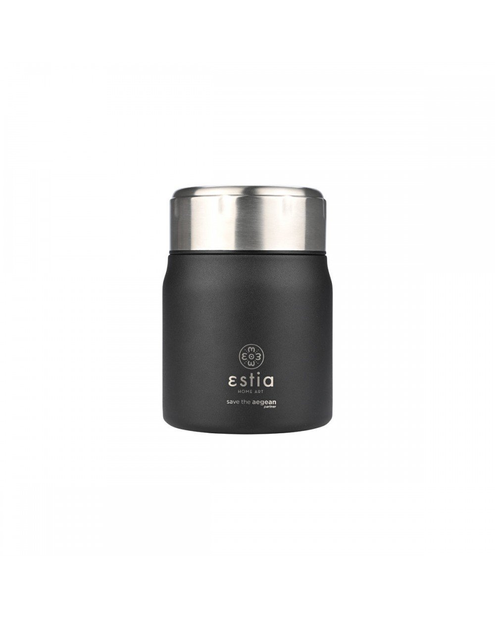 Estia Lunch Pot Φαγητοδοχείο Θερμός Midnight Black 350ml Summer Items