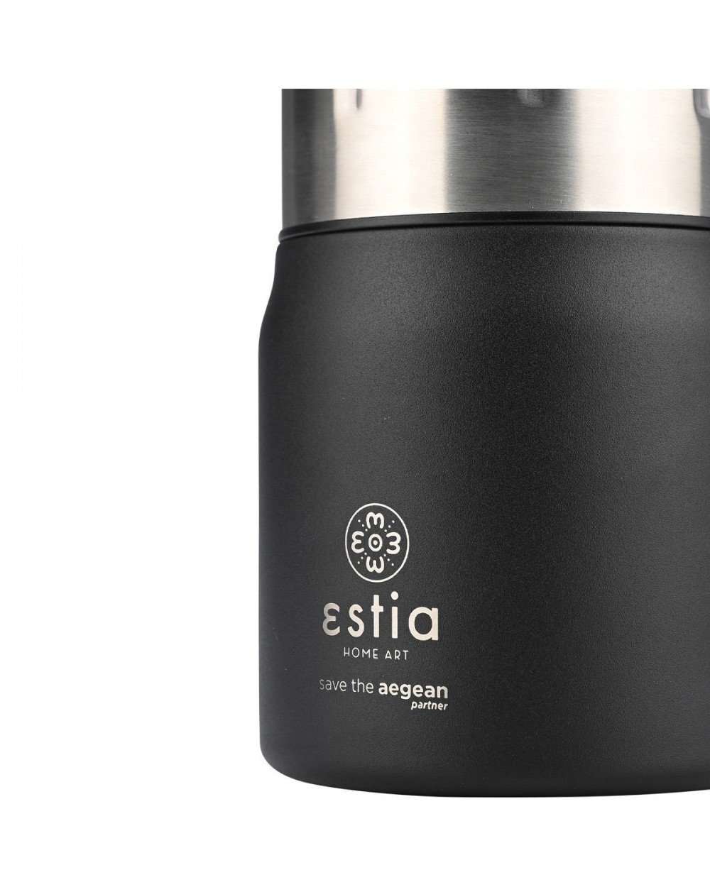 Estia Lunch Pot Φαγητοδοχείο Θερμός Midnight Black 350ml Summer Items