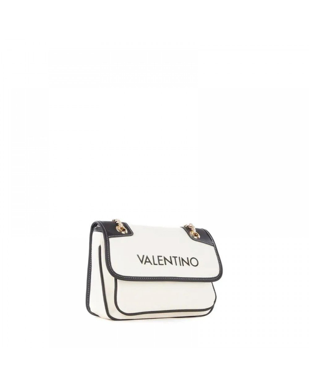 Valentino VBS7QH04 Γυναικεία Τσάντα Ώμου Μπεζ-Μαύρο Γυναικείες Τσάντες