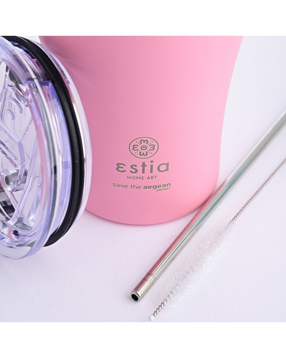 Estia Coffee Mug Μπουκάλι Θερμός Blossom Rose 350ml 