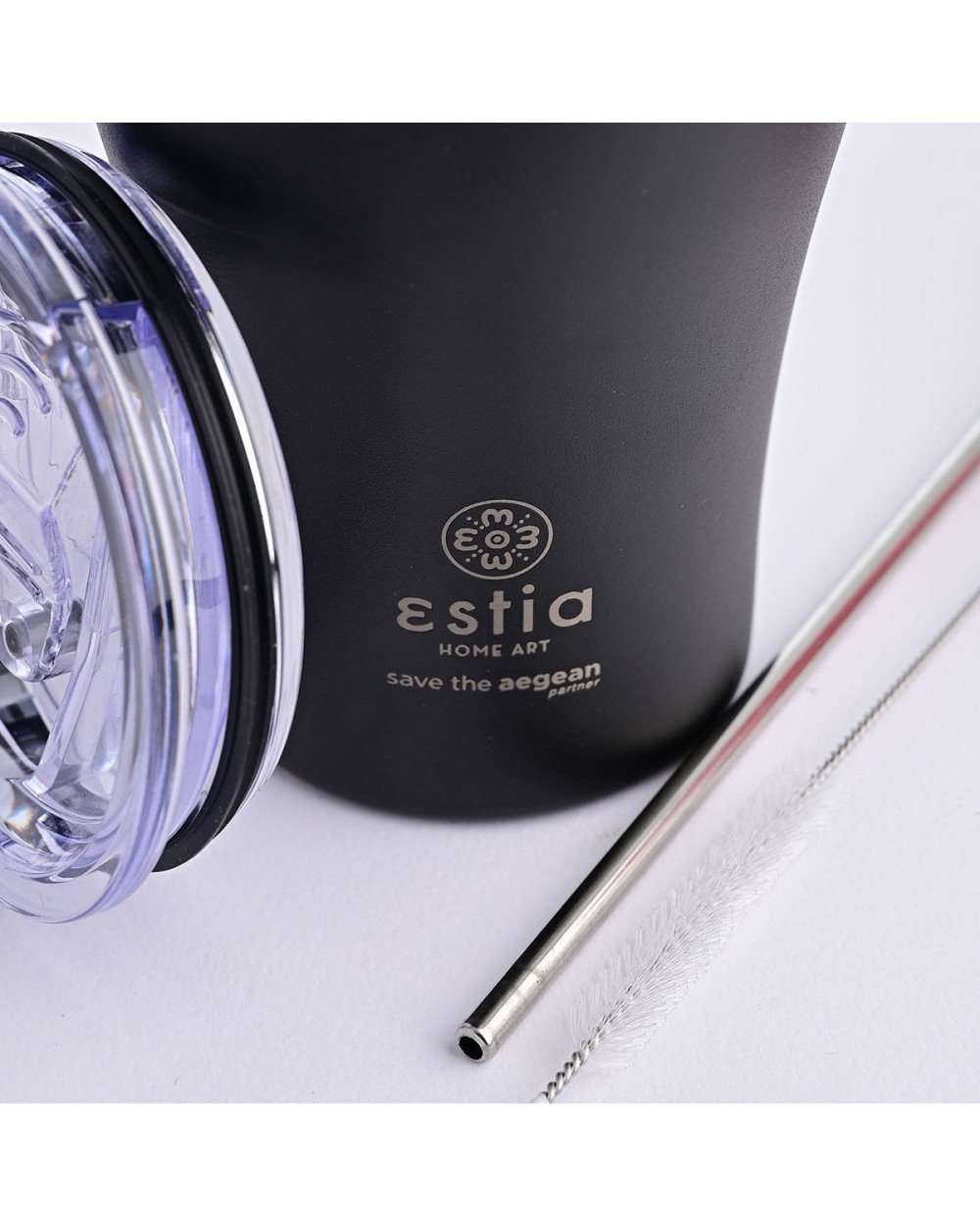 Estia Coffee Mug Μπουκάλι Θερμός Midnight Black 500ml Summer Items